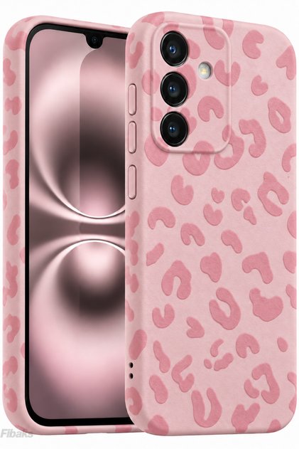 Galaxy S24/S25 Case Pink Leopard Stylish Design Premium Slim Soft Silicone
