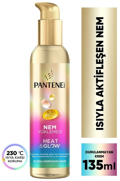 Nem Yüklemesi Heat & Glow Isıyla Aktifleşen Nem, Isı Koruyucu Durulanmayan Krem 135ml