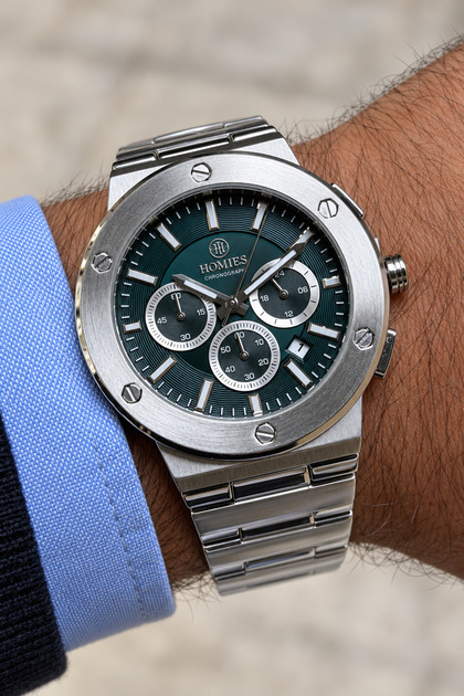 Original Men's Watch - 3 Atm Water Resistance - Silver Color Steel Band - Multifunction Movement - 2 Year Warranty - Gift Watch with Stylish Box Hme2089C3