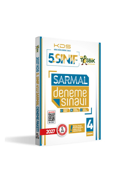 2027 5.Sınıf Yeni Sistem KDS SARMAL Deneme Paketi 4lü Türkiye Geneli D.Çözümlü Hızlı Tosbik Yayın