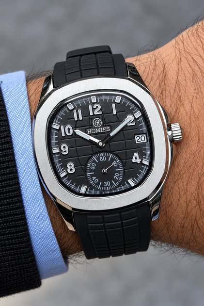 Original Men's Watch - 3 Atm Water Resistance - Black Color Silicone Band - Multifunction Mechanism - 2 Year Warranty - Stylish Boxed Gift Wristwatch Hme2088C1