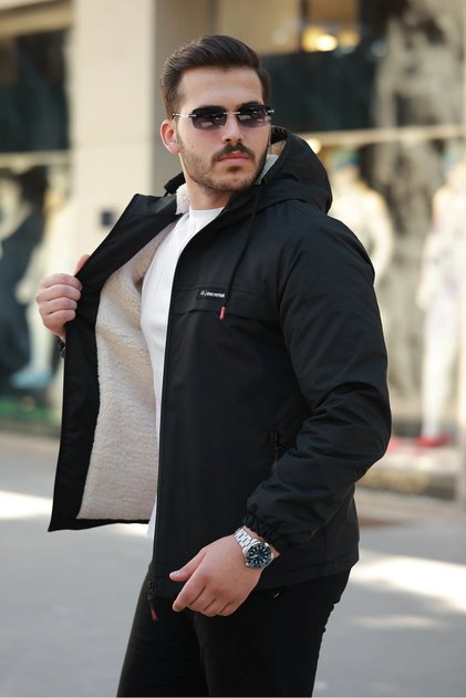 Men's Coat Fur-Lined Thick Waterproof Coat Premium Coat
