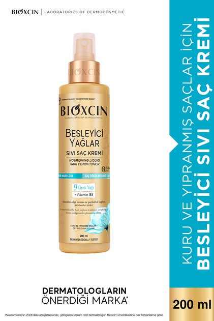 Besleyici Yağlar Sıvı Saç Kremi 200 ml - Kuru ve Yıpranmış Saçlara Yoğun Bakım