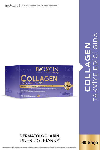 Beauty Collagen Toz 30 Saşe X 10.000 Mg Tip 1 - Tip 3 Hidrolize Kolajen - Keratin