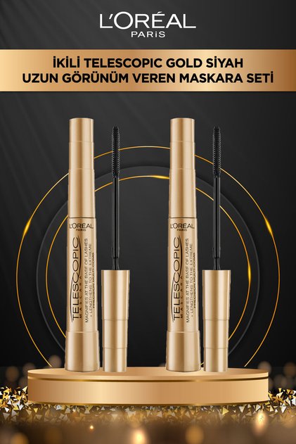 Telescopic Siyah Maskara 2'li Set