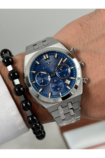 Silver steel band men's wristwatch fm43022a-a3 functions active waterproof gift packaged