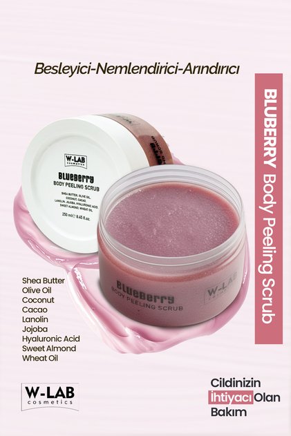 Blueberry Body Peeling Scrub 250 Ml Besleyici Nemlendirici Arındırıcı