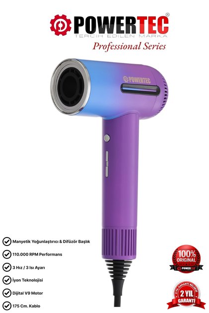 Tr-1111 Delux Plazma Digital Fön Makinası