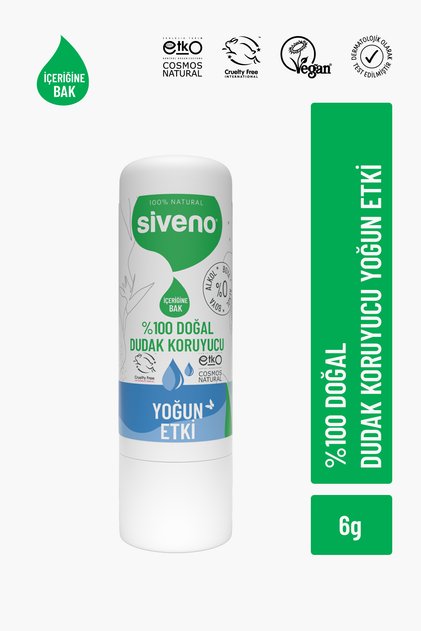 %100 Doğal Dudak Koruyucu Yoğun Etki Bitkisel Lip Balm Krem Nemlendirici Parlatıcı Onarıcı 6 gr