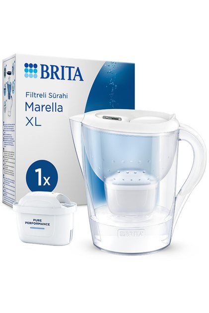 Marella XL 1x MAXTRA PRO Pure Performance Filtreli Su Arıtma Sürahisi - Beyaz (3,5L)
