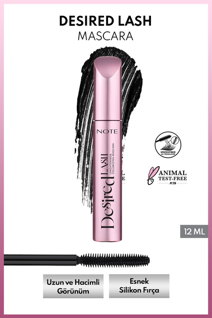 Desired Lash Mascara Uzunluk ve Yoğun Hacim Etkili Maskara - Siyah
