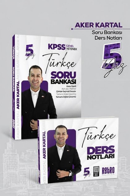 2027 Kpss Türkçe 5yüz Ders Notu +Soru Bankası 2 Li Set