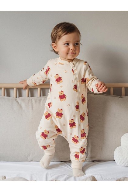 Υπνόσακος Bear Print 1.2 TOG - Μπεζ