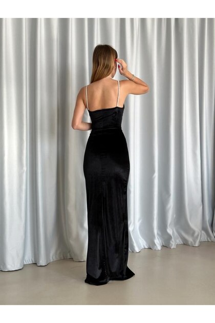 velvet dress for engagement Long Velvet Strapless Prom Dress with Gloves -PromGirl Burgundy / XLarge main image 0
