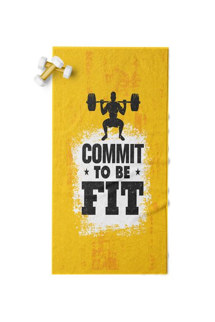 Digital Printed Sports Athlete Fitness Towel 50x100 Cm 100% Cotton