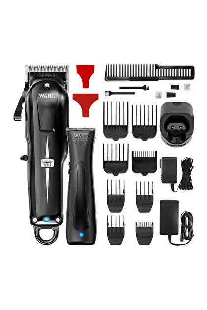 Wahl Super Taper Cordless + Beret Saç Sakal Makinesi Set Black