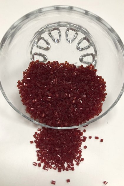 Beads Assortment Burgundy Color Cutout Beads (2-2.5mm) – Beads, Stylish Design, Women's Accessory – Beads