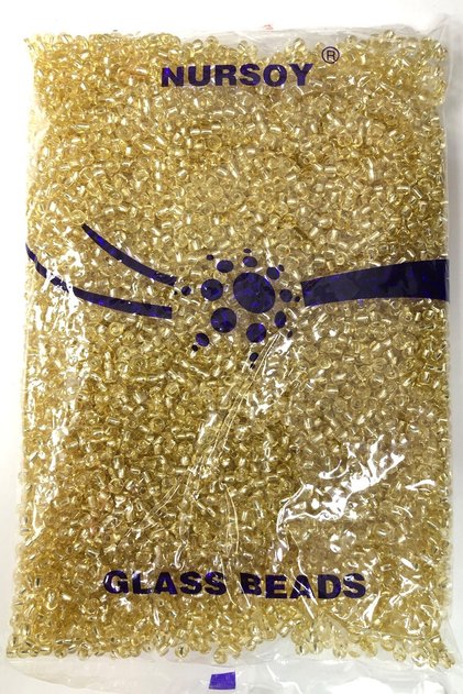 Beads Assortment Golden Yellow Color Sand Beads 4 mm 500 Gr – Beads, Stylish Design, Women's Accessory –
