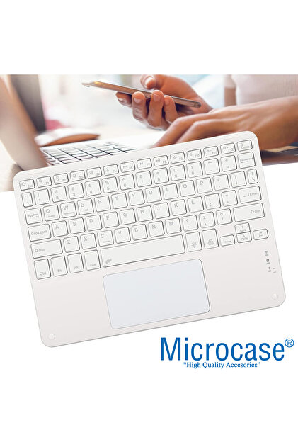 Microcase Tablet ve Telefonlar için Şarjlı Touchpadli Türkçe