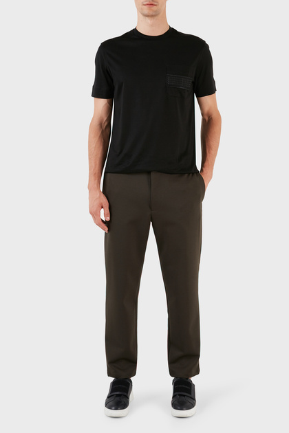 Woolen Regular Fit Chino Pants Men'S TROUSERS 6R1P62 1JOBZ 0583