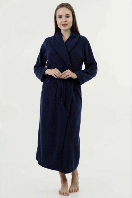Long Shawl Collar Fleece Robe 226