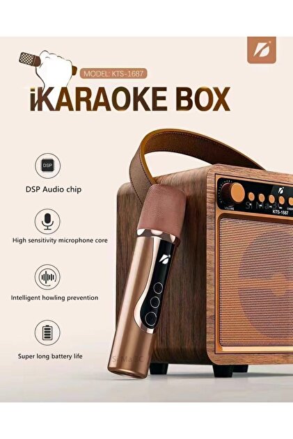 Coverzone Karaoke Kablosuz Mikrofon Açık Rgb Bluetooth Hoparlör 3 Farklı Ses Tonu Alkış Ve Efekt Midi Boy - 4