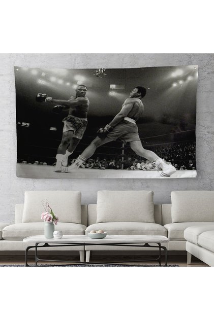 Muhammad Ali-Joe Frazier Wall Cover-Carpet, Gym Motivation Wall Cover-Carpet-5089