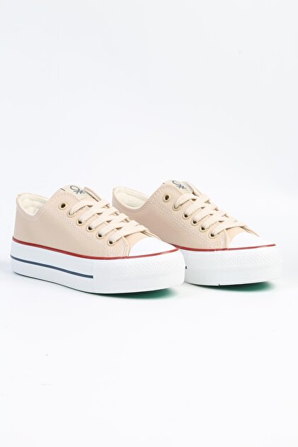 ビーポーレン Benetton ® |BN-31122 - 3114 Bej - Kadın Spor Ayakkabı - Fiyatı