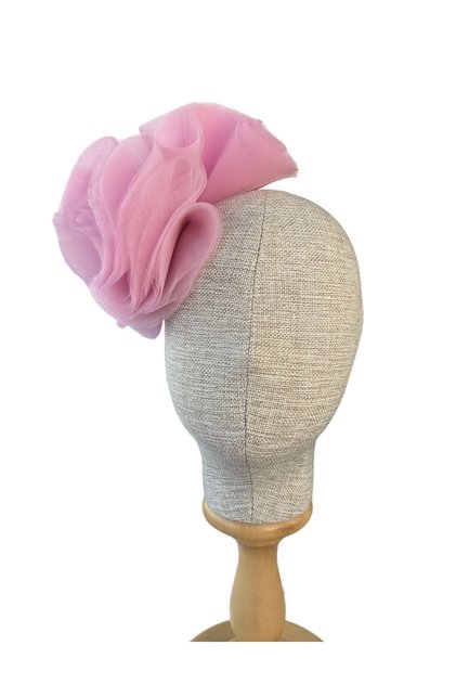 pink gauze clip hair accessory