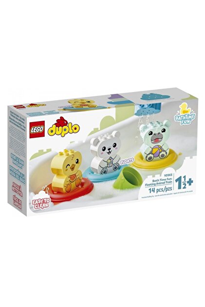 Fabbatoys 10965 Lego Bricks ® Duplo ® Bath Time Fun: Floating Animal Train, 14 Pieces, +1,5 Years
