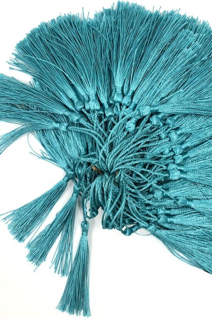 Decorative Ribbon Water Green Imported Tassel 6 cm 100 Pieces – Decorative Ribbon, Stylish Design, Women's Accessory