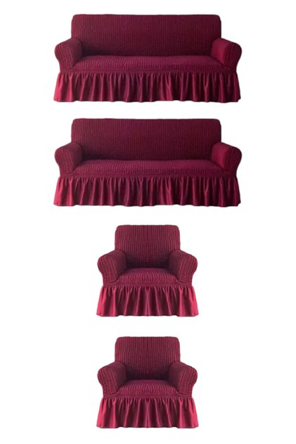 Bürümcük Elastic Sofa Cover Lycra Sofa Cover Two 3 Pieces Two Single Sofa Bed Cover