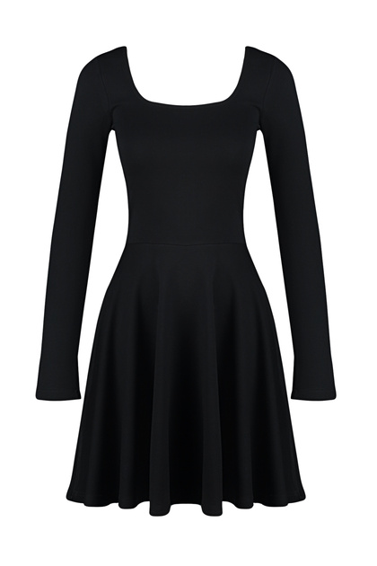 black wellington dress boots STRADIVARIUS. Black 3/4-sleeved dress TM – Hibuy market main image 1