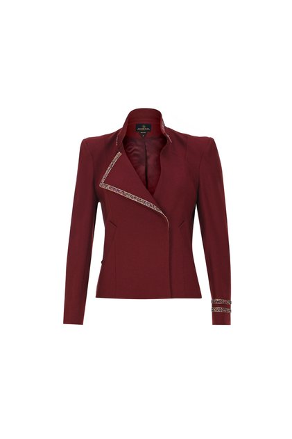 Wool Touch Bordo Yün Ceket