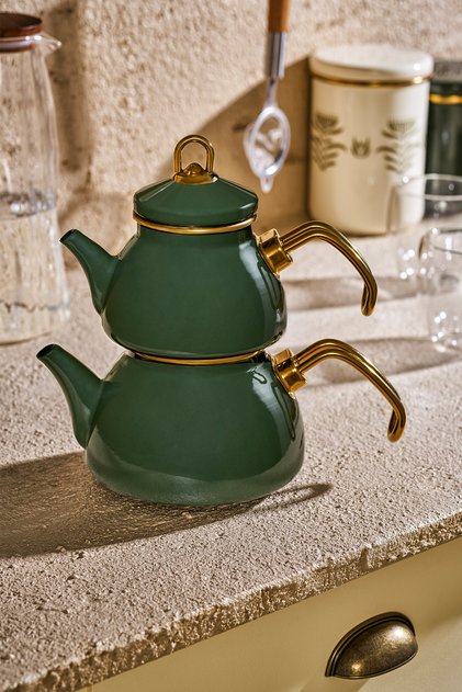 Artisan Mini Emaye Çaydanlık Yeşil