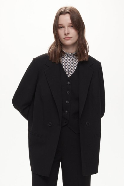 Kolu Büzgülü Blazer Ceket