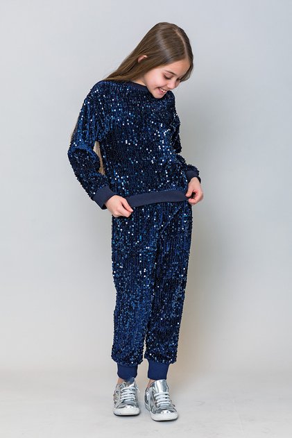 Girl's Sequin Jogger Pants