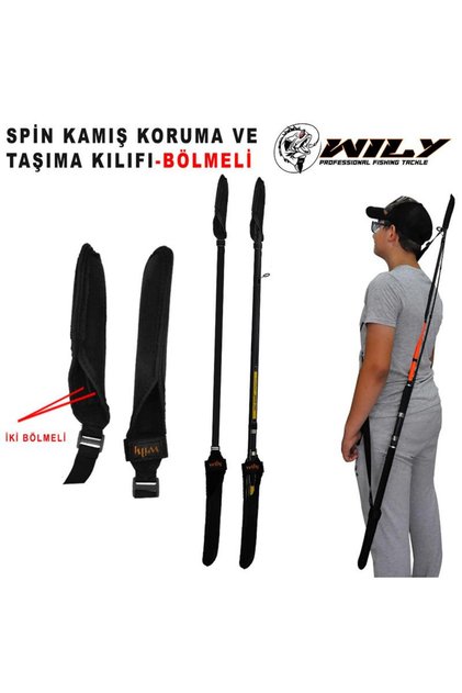 Neopren Spin Kamış Koruma Taşıma Kılıfı- BÖLMELİ