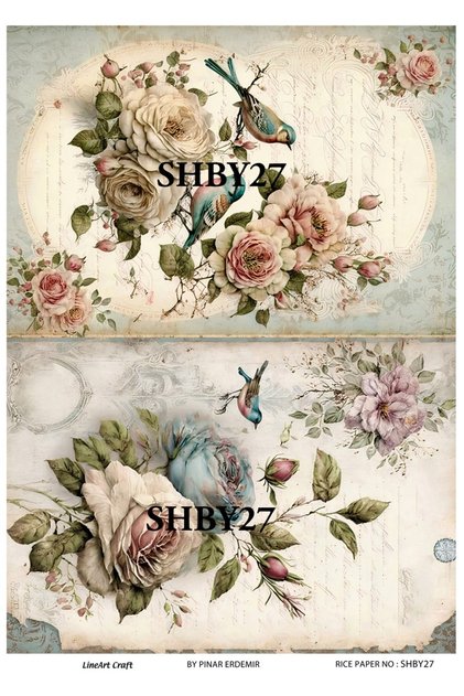 Pirinç Dekopaj Kağıdı No:SHBY27- 29X42cm