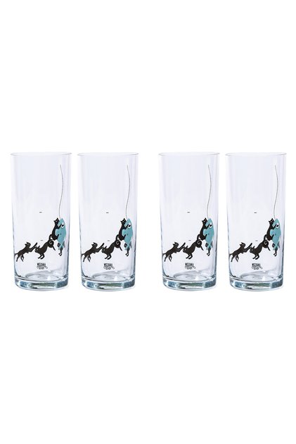 Sea Cat Rack Glass Set of 4