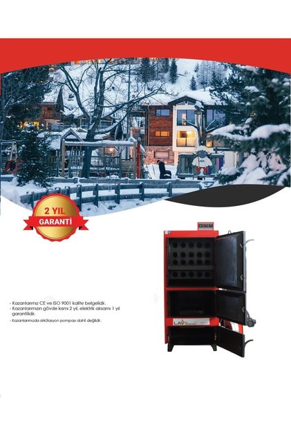Katı Yakıtlı Kalorifer Kazanı (Borulu - Manuel) 25.000 KCAL/H - 35 KW