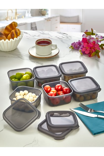 Set of 6 Leakproof Breakfast Storage Containers 380 ml
