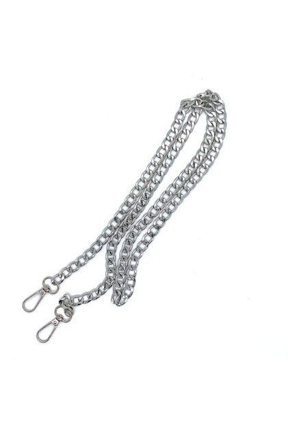 Metal Zincir Çanta Sapı Gümüş (1.20 Cm )