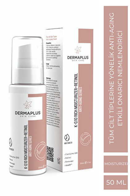 Kq10 Rich Moisturizer + Retinol Coenzyme Q10 and Retinol Anti-Aging Moisturizing Cream 50 ml