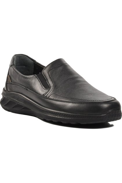 46510 Jons-G Genuine Leather Comfort Men's Shoes Black