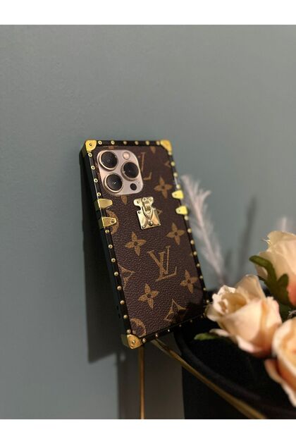 CrabCase Iphone 14 Pro Max Louıs Vuıtton Desenli Kasalı Kılıf