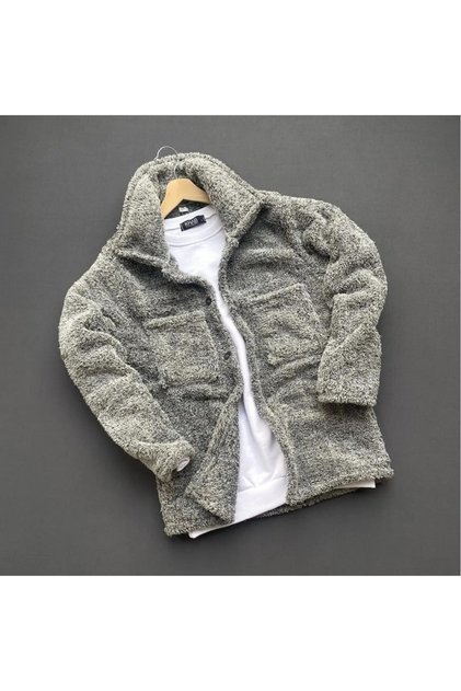 Unisex Kalın Kışlık Pelüş gömlek