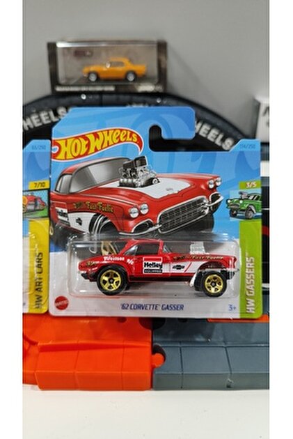 HOT WHEELS '55 Chevy Bel Air Gasser Blue 2023 #110 Short Card