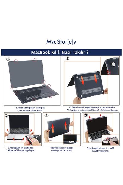 Mcstorey Macbook Air Kılıf 13inç (ESKİ USB'Lİ MODEL 2010-2017) A1369 A1466 Ile Uyumlu Rainbow - 4