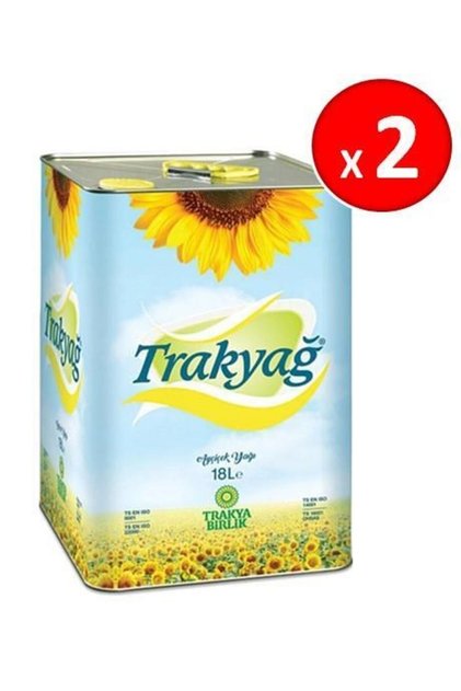 Rafine Ayçiçek Yağı 18 Lt X 2 Adet